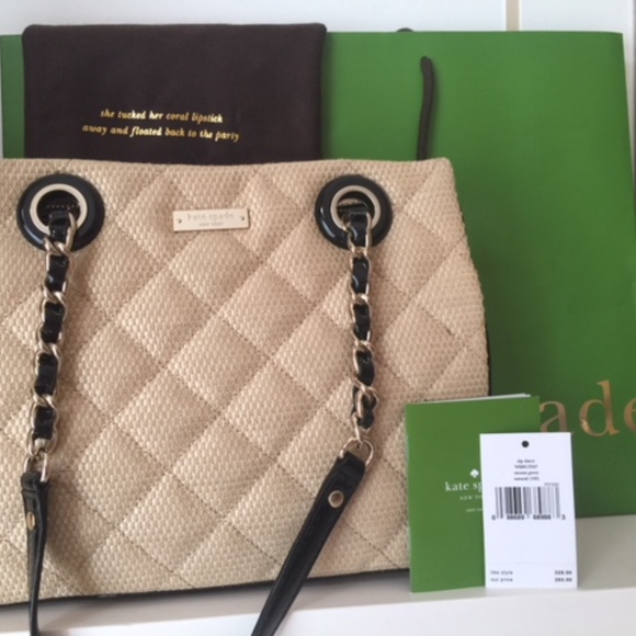 kate spade Handbags - Kate Spade Natural Straw Handbag